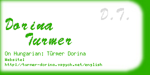 dorina turmer business card