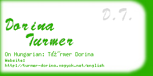 dorina turmer business card